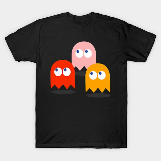 Retro Videogame Ghosts T-Shirt by LuisP96